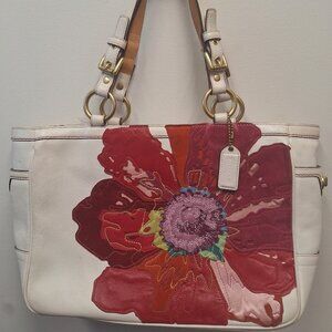 Vintage Limited Edition Coach Poppy For Peace Gallery Tote J05Q-9244